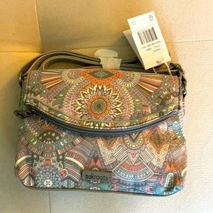 Sakroots nwt mini purse. Pacific gray print.